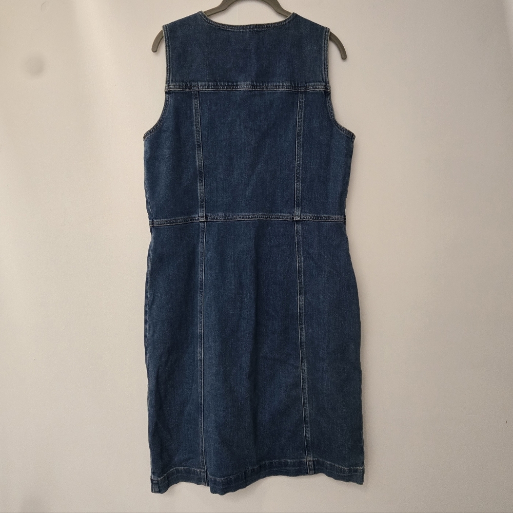 Selected Femme Laurel Sleeveless Denim Dress – EU 40 - Picture 3 of 9